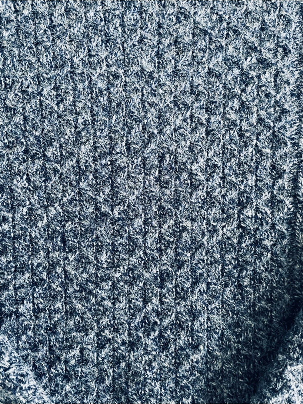 Duluth Trading Co Blue Gray Cable-Knit Crewneck Sweater - Picture 3 of 4